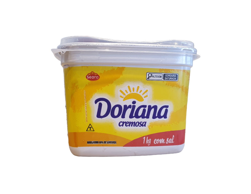 MARGARINA GRANDE COM SAL 80 % DORIANA 1 KG (CX 12 UN)